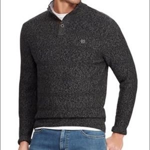 { Chaps } Cotton Mock Neck Sweater with Elbow Pads